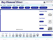 Tablet Screenshot of buydiamonddirect.com